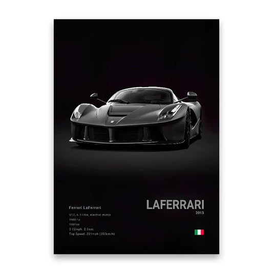 Decorative Car Display Poster